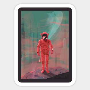 Astronaut Art Sticker